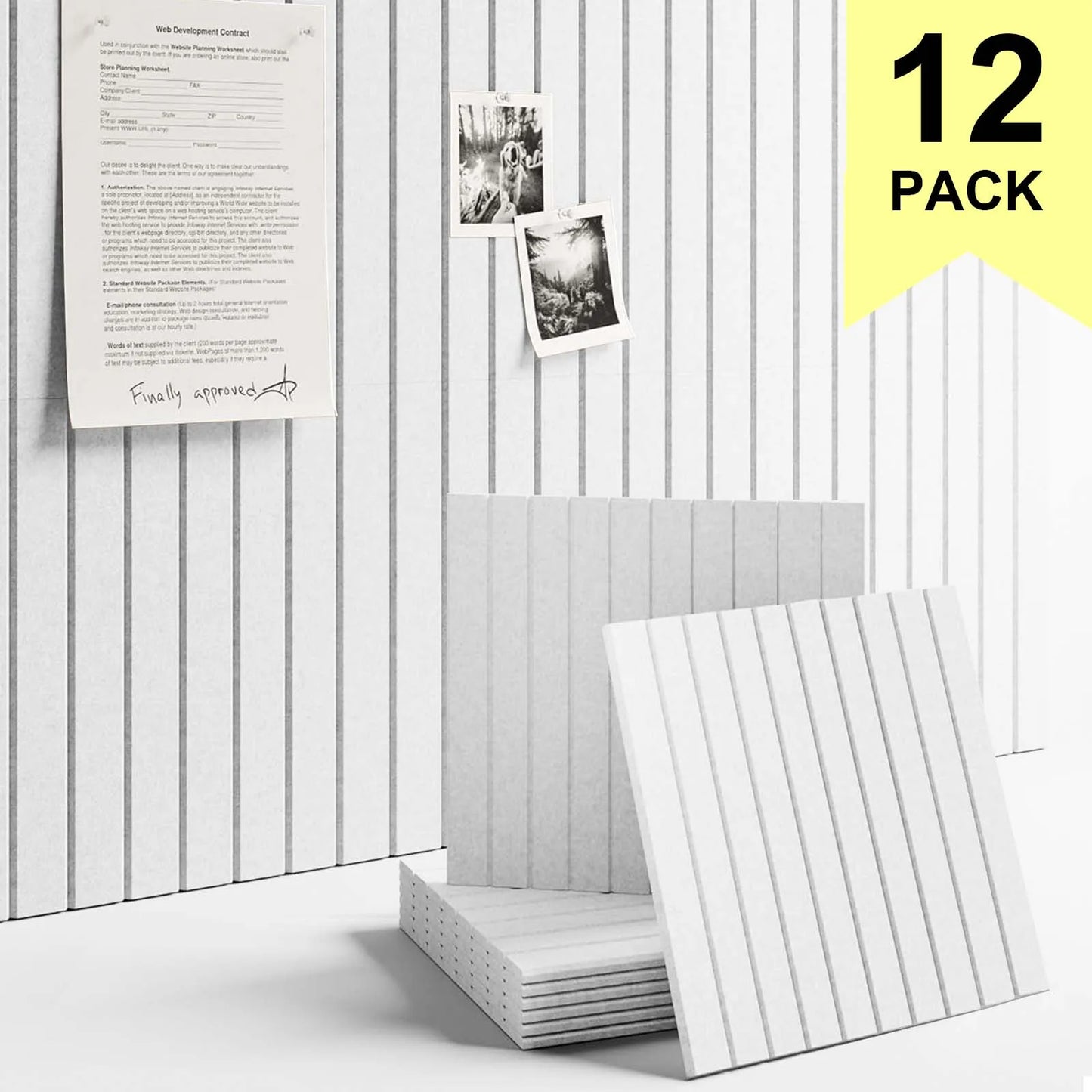 DIY Felt Wall Tiles Bulletin Board | High-Density Decorative Pin Board Panels