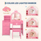 Princess Vanity with Lights, Toddler Desk & Chair Set