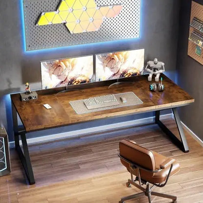 Spacious Farmhouse Style Home Office Desk