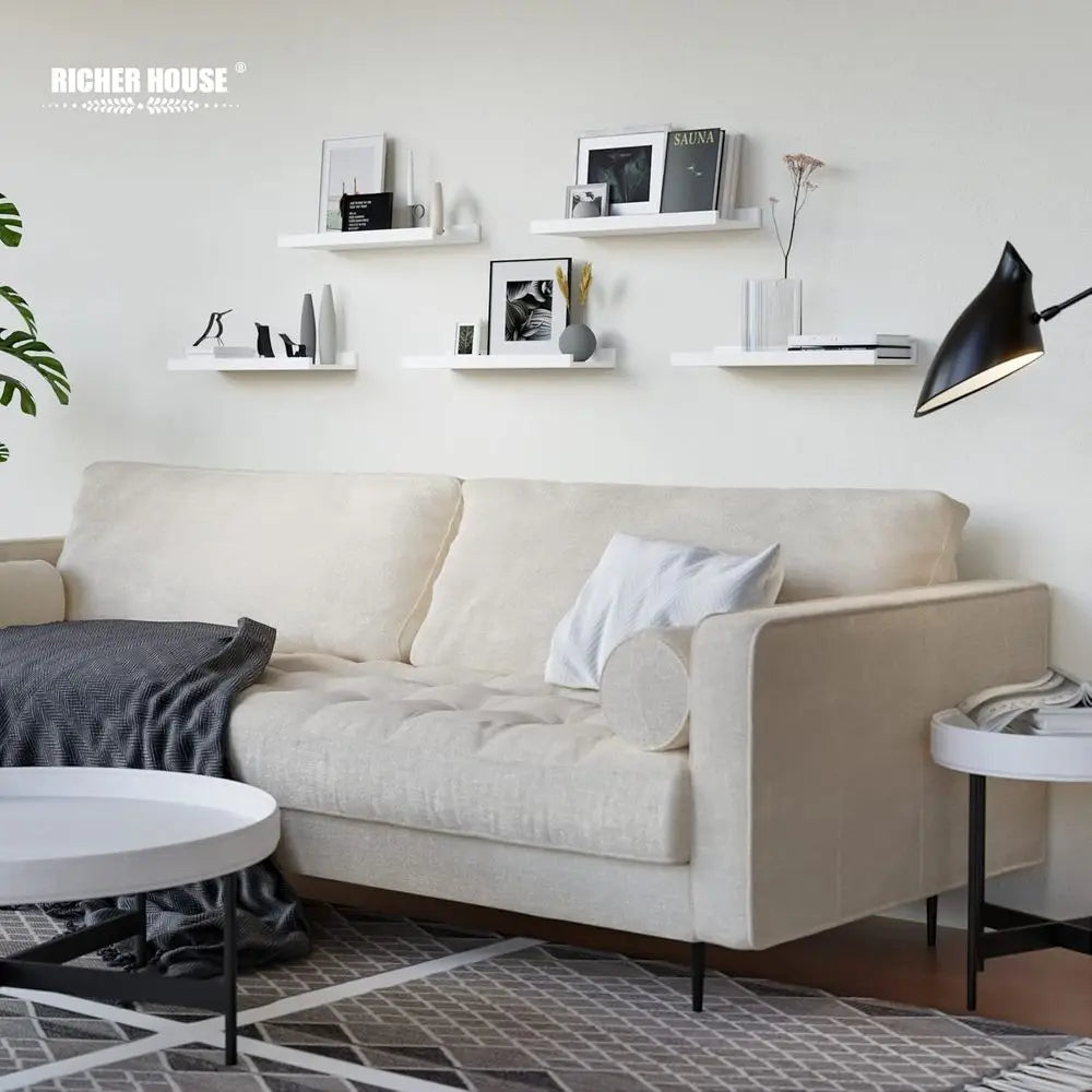 Set of 5 Wall-Mounted Display Shelves