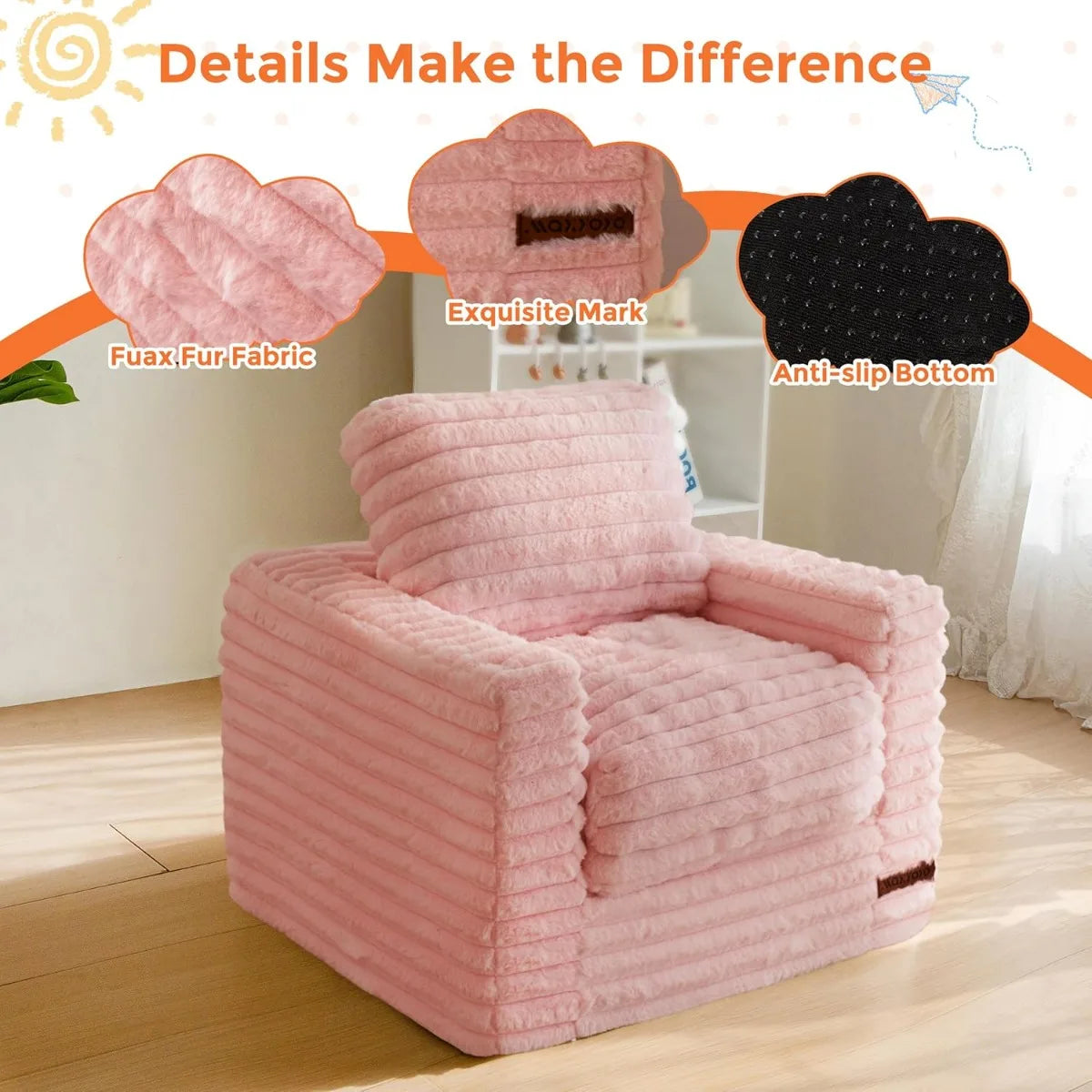 Kids Cozy Bean Bag Chair