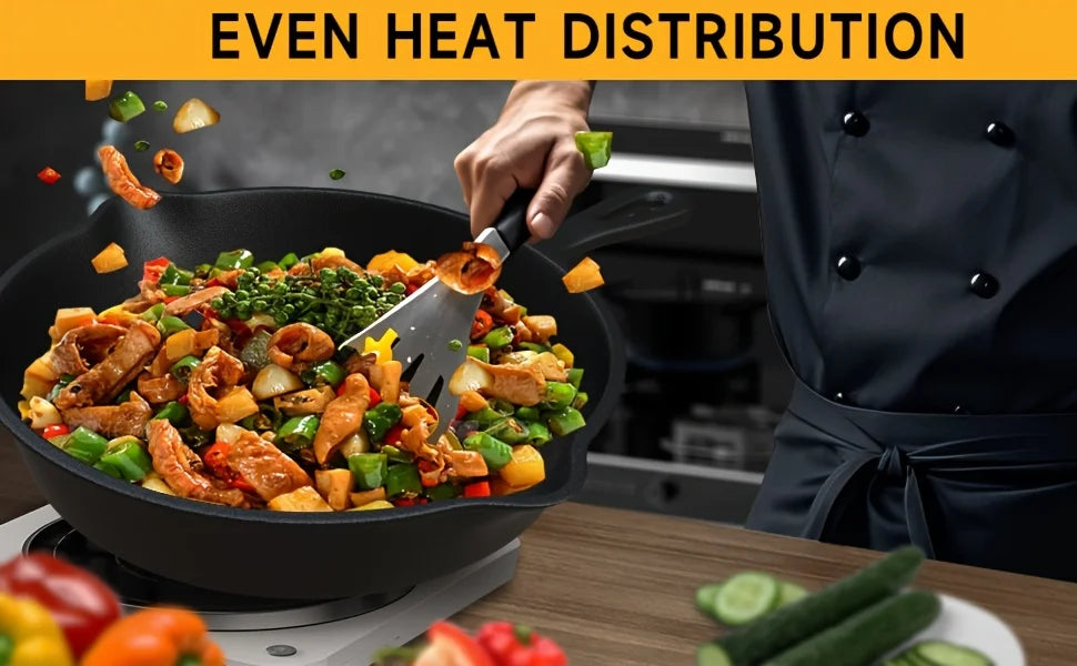 Pre-Seasoned Cast Iron Skillet Set