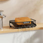 Self-Draining Carbon Steel Soap Dish | Waterfall Bar Soap Holder