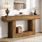 Farmhouse Style Wooden Console Table