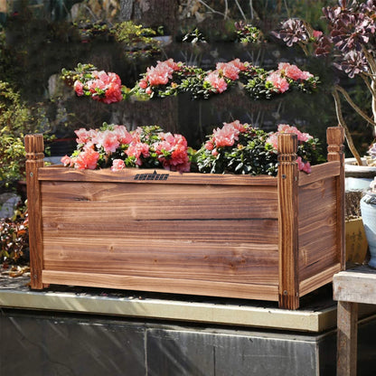 Solid Pine Raised Garden Planter Box