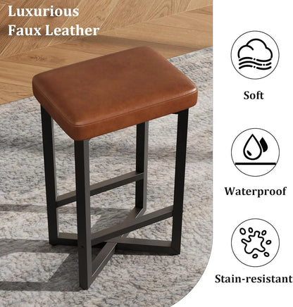 Modern Counter Height Bar Stool Set