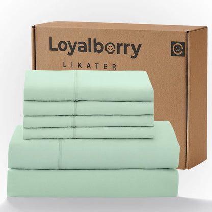 Cool & Soft 4-Piece Microfiber Sheet Set | Deep Pocket Bed Sheets Up to 18"