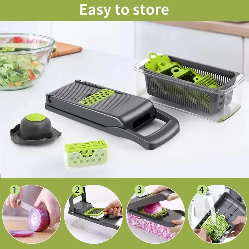 Multifunctional Food Chopper with Handle