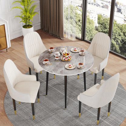 Round Sintered Stone Dining Room Table
