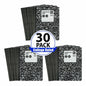 30-Pack College Ruled Composition Notebooks | 100 Sheets Each, Marble Cover