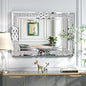 Decorative Silver & Crystal Frame Wall Mirror