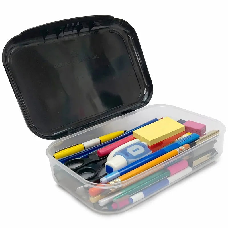 Recycled Plastic Unicorn Pencil Box | Large Kids School Supply Organizer Case