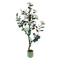 Artificial Magnolia Tree in Pot | Realistic Faux Flowering Plant for Home Décor