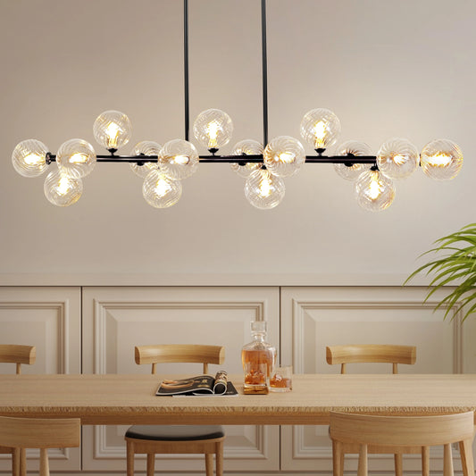 Mid-Century Modern Chandelier with 16-Lights