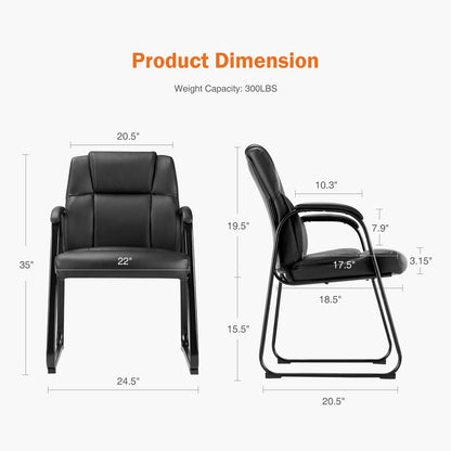 Modern PU Leather Reception Chairs