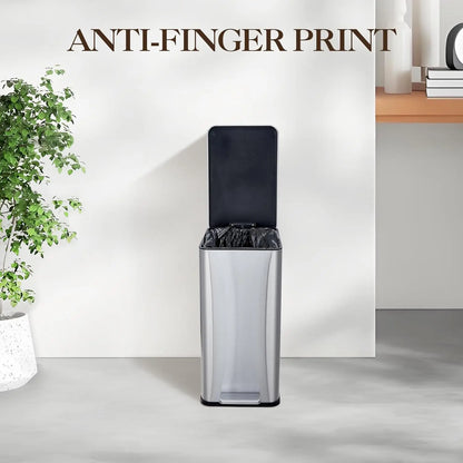 Stainless Steel Soft Close Trash Can with Pedal