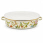 Vintage Floral Enamel Pie Pan
