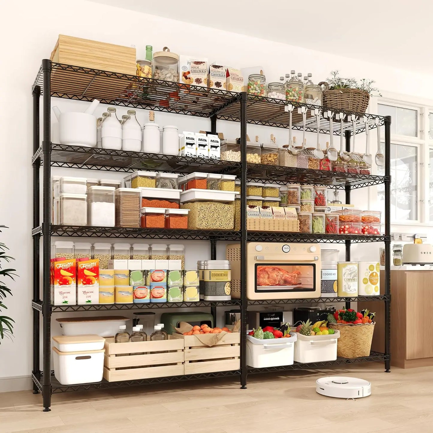 Heavy-Duty Adjustable Metal Storage Shelves