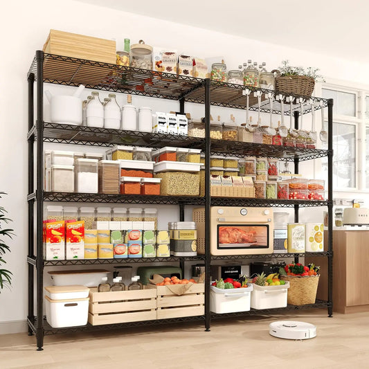 Heavy-Duty Adjustable Metal Storage Shelves