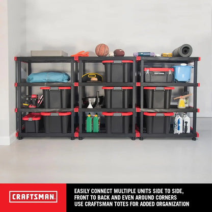 Heavy Duty, Durable 4-Tier Storage Rack