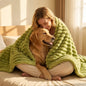 Cooling Ice Silk Summer Quilt | Lightweight Breathable Embroidered Bedding