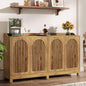 Walnut Farmhouse Style Sideboard Buffet Cabinet with Storage