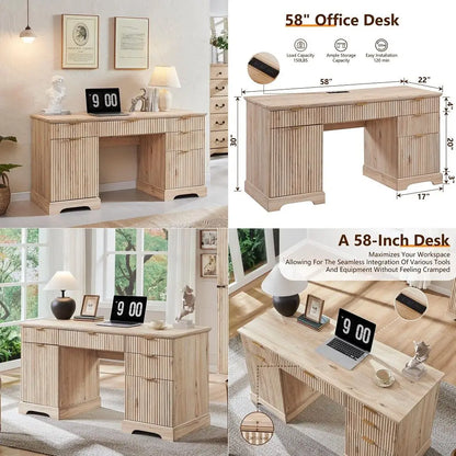 Modern Executive Desk with Storage