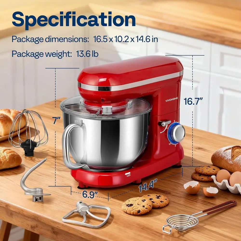 High-Performance Electric Stand Mixer with Accessories