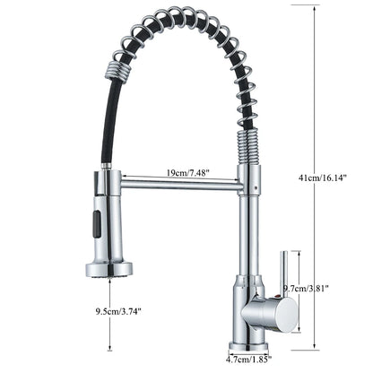 Modern Pull-Down Kitchen Faucet