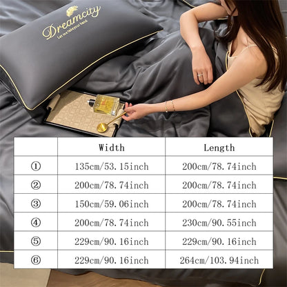 Oversized Ice Silk Summer Blanket | Cooling Lightweight Embroidered Quilt