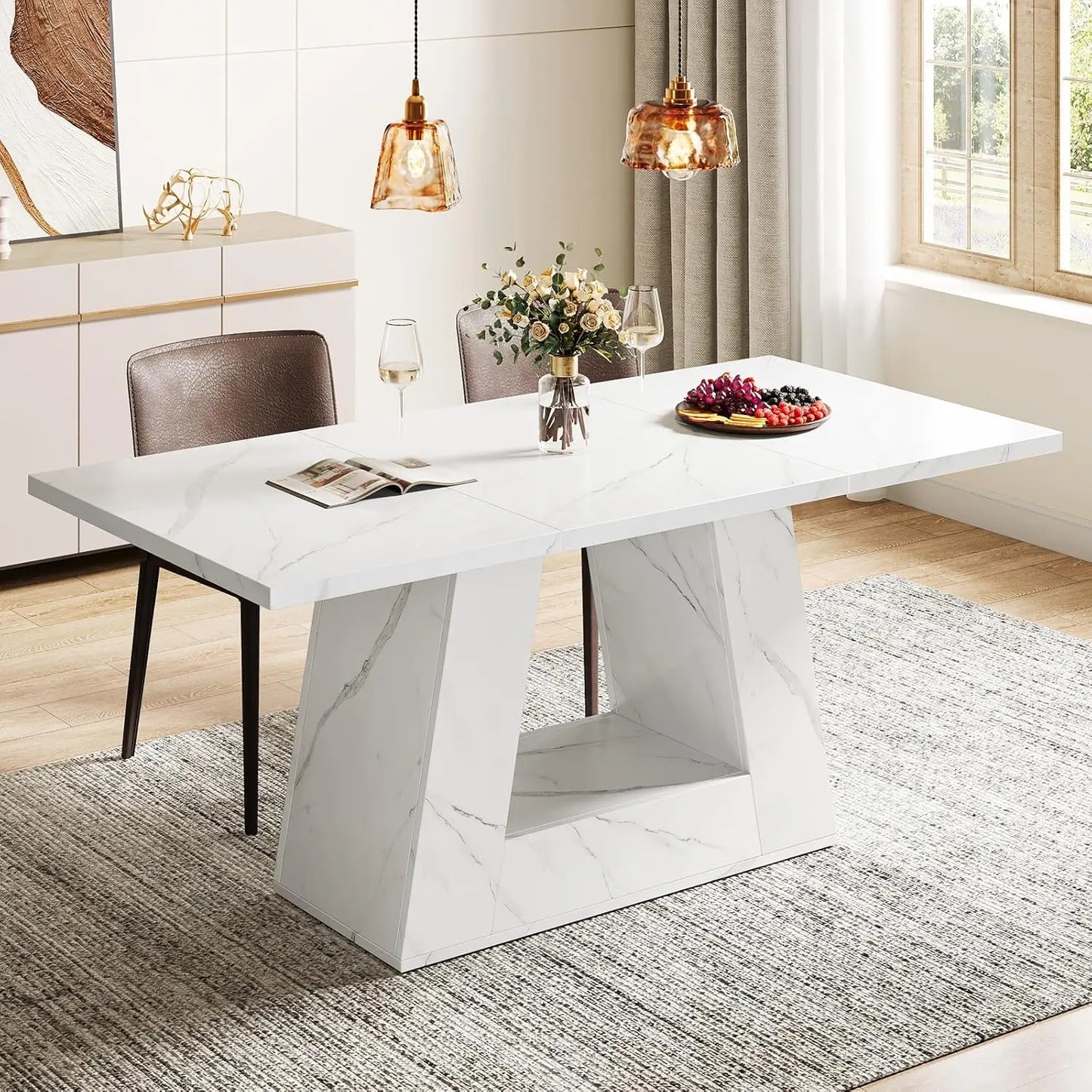 Stylish 6-Person Dining Room Table