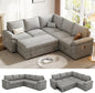 Luxury Modular Sleeper Sofa with Storage