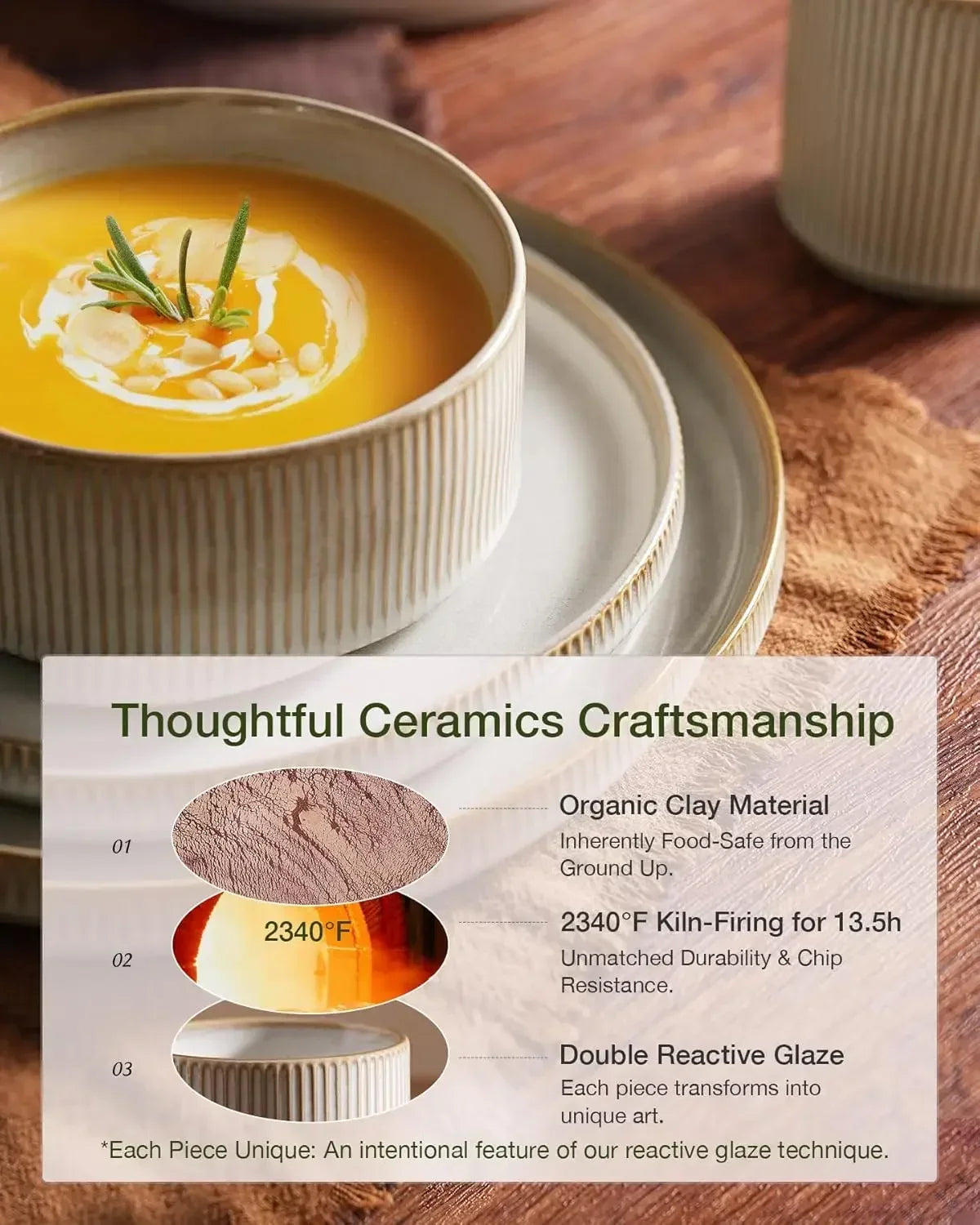 Modern Stoneware Dinnerware Set