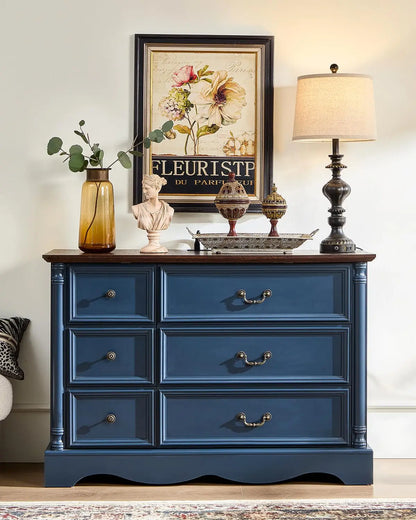 Rustic Farmhouse 6-Drawer Dresser