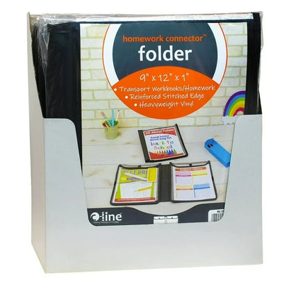 Homework Connector Folder | Heavy-Duty School Organizer with Pockets