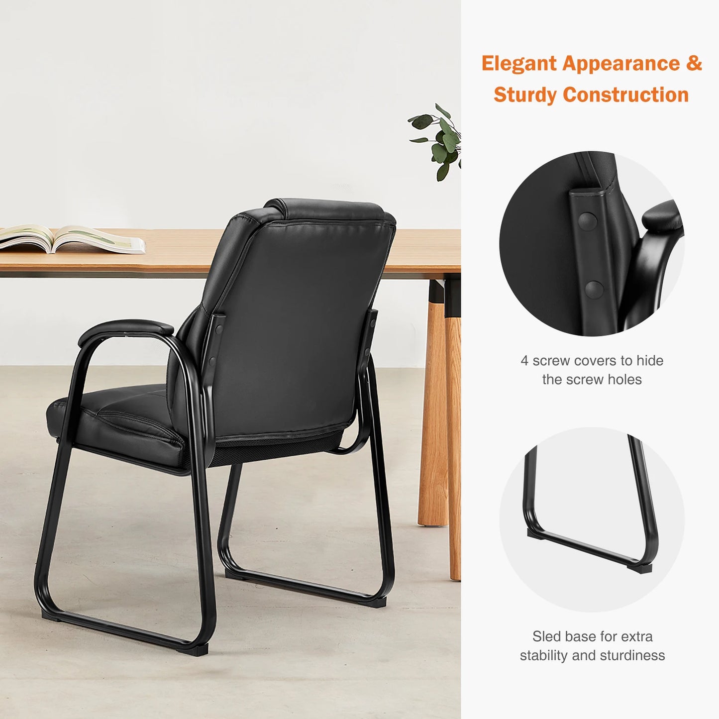 Modern PU Leather Reception Chairs