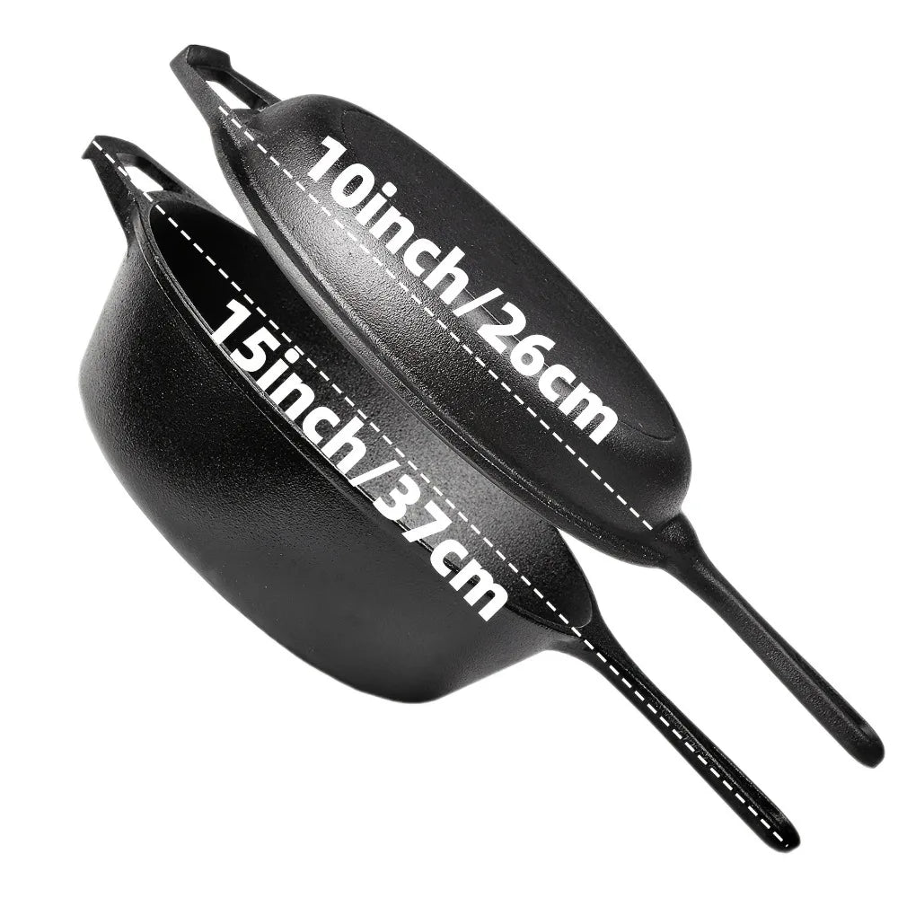 Pre-Seasoned Cast Iron Skillet Set