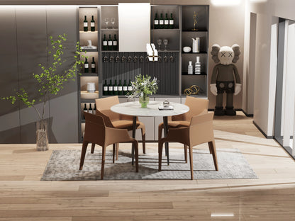 Round Sintered Stone Dining Room Table