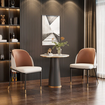 Modern Upholstered Dining Room Chairs, Set of 2