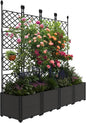 Raised Garden Planter Box with Trellis