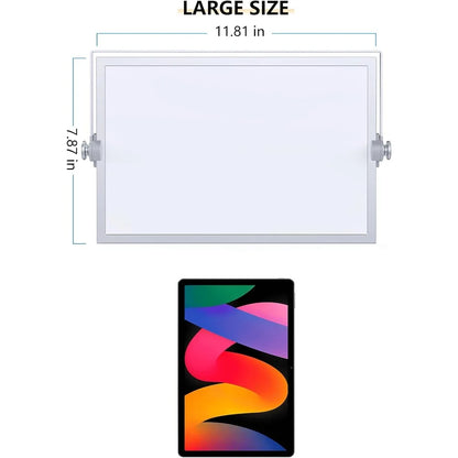 Small Magnetic Dry Erase Whiteboard with Aluminum Easel Stand | Double-Sided Mini Board