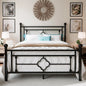 Vintage Victorian Style Wrought Iron Platform Bed
