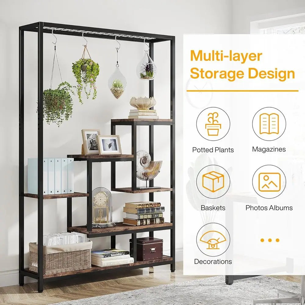 Large Modern Metal Plant Stand for Indoor Garden