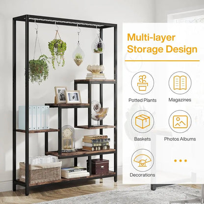 Large Modern Metal Plant Stand for Indoor Garden