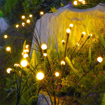 Solar-Powered Firefly LED Decorative Lights
