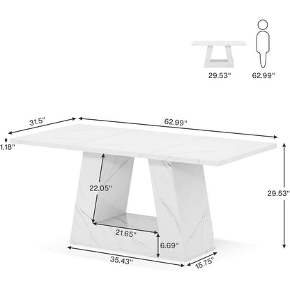Stylish 6-Person Dining Room Table