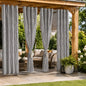 4-Panel Blackout Curtains with Silver Wave Foil Print | Thermal Insulated Drapes