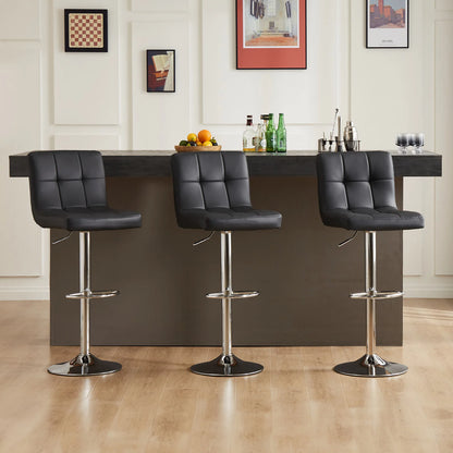 Faux Leather Counter Height Bar Stools