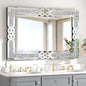 Decorative Silver & Crystal Frame Wall Mirror