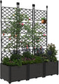 Raised Garden Planter Box with Trellis